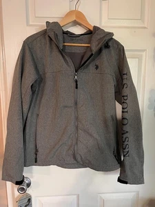 U.S. Polo Assn. Softshelljacke Herren grau mit Kapuze - Bild 1 von 4