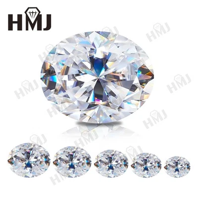 0.1-8ct D Color Oval Cut Loose Moissanite Excellent Cut VVS1 W. GRA Jewelry DIY - Image 1 of 4