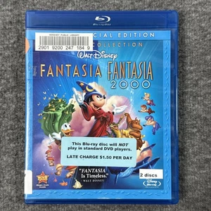 Disney Fantasia & Fantasia 2000 2 Movie SET 2 Disc Blu-ray & Missing DVDs, Read - Picture 1 of 4
