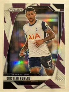 2024-25 Panini Prizm EPL CRISTIAN ROMERO Purple & White Stripes Prizm /92 Spurs - Picture 1 of 3