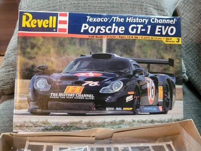 Texaco The History Channel Porsche GT-1 EVO Revell 1:24 Model Kit 85-2177 Unbilt - Image 1 of 4