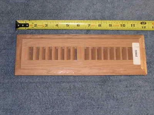 RV Bus Wood Intake Exhaust Air Vent Duct Grille Louver Heat Cool AC 12 x 4” - Picture 1 of 4