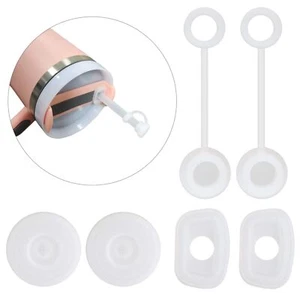 Spill-Proof Silicone Accessory Set Stanley Cups Includes Straw Covers Round - Picture 1 of 6