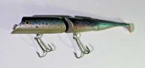 Vintage Allan Cole Swim Bait Lure 11" Handmade Wooden Bait - Very Good Used Cond. - Bild 1 von 10