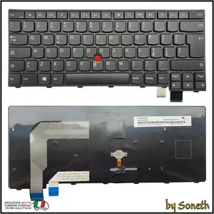 TASTIERA ITALIANA PER LENOVO THINKPAD T470S 20HF 20HG 20JS 20JT NERA FRAME - Foto 1 di 3