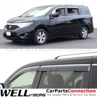 WellVisors Window Visors For 2011-2017 Nissan Quest Deflectors Deflectors - Image 1 of 4