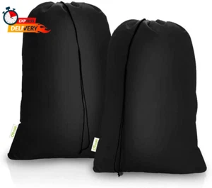 Extra Large Laundry Bags 2 Pack 28'' X 45'' Heavy Duty XL Drawstring Organizer B - Picture 1 of 12