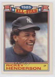 1986 Topps Rack Pack Glossy All-Stars Rickey Henderson #7 HOF