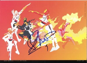 Tony Parker San Antonio Spurs Autographed Signed Nike 7x9.5 Promo Card HOF Rare - Picture 1 of 1