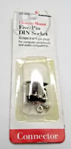 Nuevo Vintage Sellado Radio Shack 274-005C Montaje de Chasis Cinco Pines Din Zócalo #T2 - Imagen 1 de 6