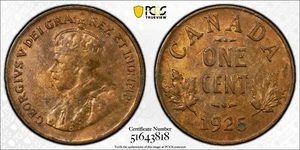 1925 Canada 1 Cent - PCGS EF Detail - Picture 1 of 3