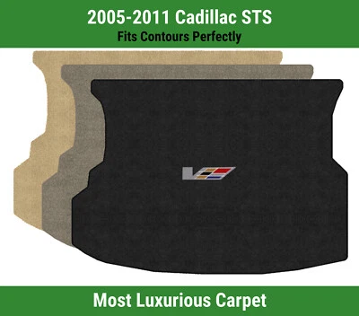 Alfombra de maletero Lloyd Luxe para Cadillac STS 2005-2011 con logotipo de bandera serie V Foto 1 de 4