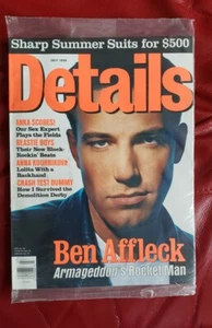 DETAILS Magazine July 1998 Ben Affleck On Cover * Beastie Boys * SEALED! - Picture 1 of 3
