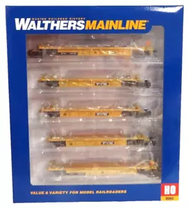 Walthers MainLine 910-55666 TTX DTTX 741142 Thrall 5-Unit Rebuilt 40' Well Car - Picture 1 of 3