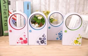 Mini Portable Bladeless USB Desktop Handheld Air Conditioner Cooler Cooling Fan - Picture 1 of 17