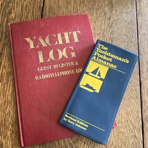 Lot 2 The Yachtsman Pocket Almanac & Yacht Log 1986 Revised Edition Vinyl Cover - Picture 1 of 18