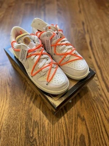 Size 9 - Nike Dunk Low x Off-White Lot 11 of 50 Sail/Neutral Gray - DJ0950-108 - Picture 1 of 4