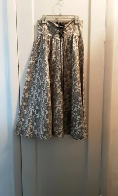 Falda hecha a mano de cachemira negra/blanca en muy buen estado para mujer Foto 1 de 2