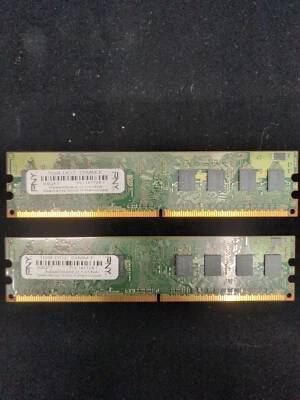 PNY 2GB Kit Lot 2 x 1GB DD2 DIMM F Desktop Memory RAM - Image 1 of 3