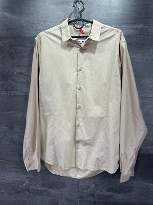 ORLEBAR MARRÓN + Camisa Lujo Abotonada Manga Larga Hombre Talla L Foto 1 de 4