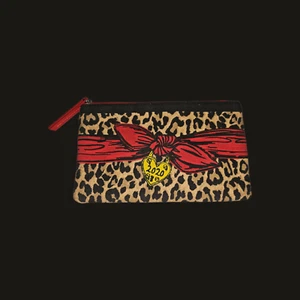 Bolso de Cosméticos Brighton Leopardo Lona 2020 TC Corazones Forrado Interior Bolso sin asas - Imagen 1 de 7
