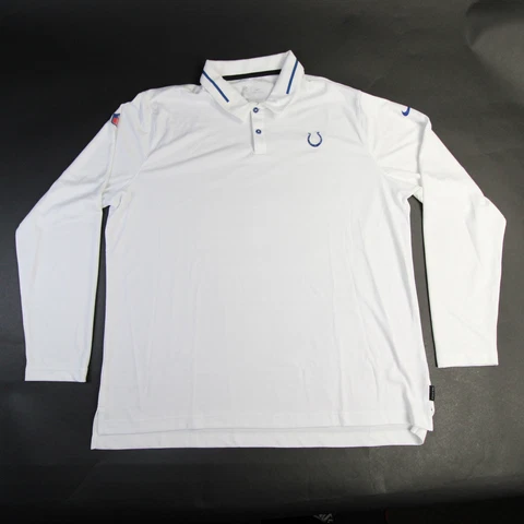 Indianapolis Colts Nike NFL On Field Apparel Dri-Fit Polo Men's Used Cover