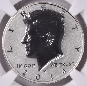 2014-W Kennedy Half Dollar Reverse Proof - NGC PF70 Early Releases - Picture 1 of 3