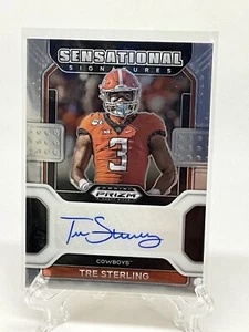 2022 Panini Prizm Draft Picks Tre Sterling Sensational Signatures RC Auto SS-TRS - Picture 1 of 2