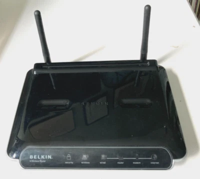 Belkin F5D8233-4 N Wireless Router MIMO Enhanced Speed and Coverage - Image 1 of 3