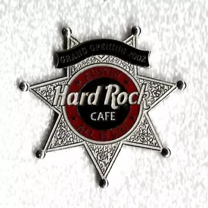 Hard Rock Cafe Austin ☆ 2002 ☆ VAI ☆ Distintivo dello sceriffo ☆ (#1162) ️ - Foto 1 di 1