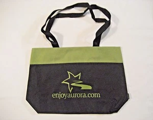 NWOT enjoy aurora.com Gemline Black and Olive tote bag 12x17.5x5”/31x46x12 cm. - Picture 1 of 5