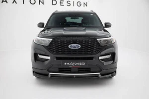 Enfoque frontal para Ford Explorer XLT Mk6 negro brillante labio del alerón espada  - Imagen 1 de 7