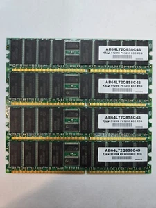 [LOT OF 4] ATP 512MB PC3200 ECC REG Server Memory  FAST FREE SHIPPING b - Picture 1 of 3