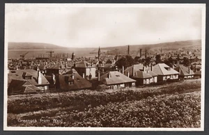 Postcard Greenock Inverclyde Scotland houses from West RP - Picture 1 of 2