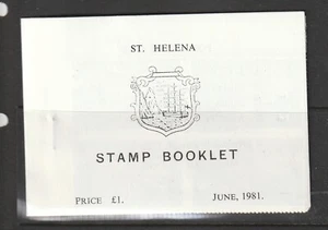 Folleto St Helena 1981 £1, SG SB4 - Imagen 1 de 1