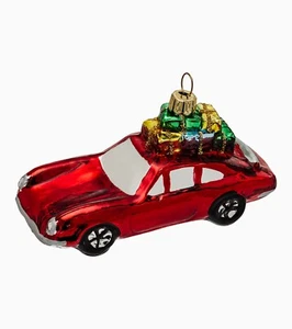 2022 NO. 3 PORSCHE DESIGN RED RS 2.7 HANDMADE CHRISTMAS TREE HOLIDAY ORNAMENT - Picture 1 of 3