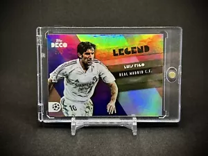 Luis Figo 2022 Topps Deco UEFA Legend Pink Parallel /5 SSP Real Madrid - Picture 1 of 2