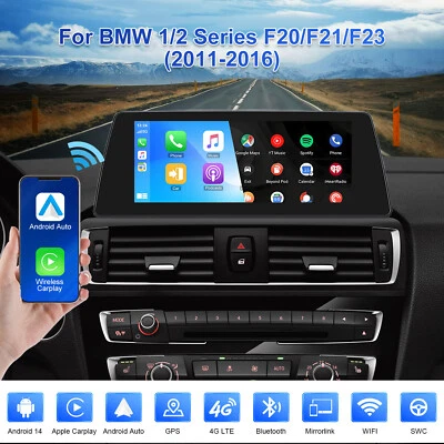 10,25'' 4+32GB Autoradio CarPlay Android 14 für BMW F20 F21 F23 NBT IPS GPS DAB+ - Bild 1 von 4