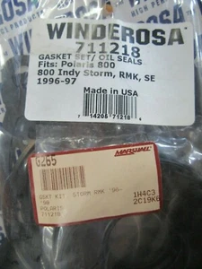 NEW WINDEROSA FULL GASKET KIT W/OIL SEALS #711218 (96'97' POLARIS 800) ITEM #80 - Picture 1 of 4