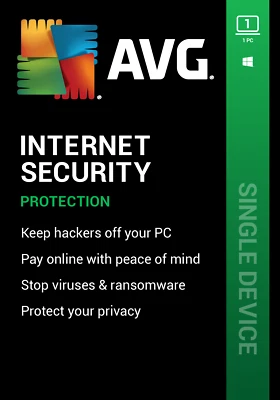 AVG Internet Security 2026, 1 PC | 1 Year for Windows - Image 1 of 4