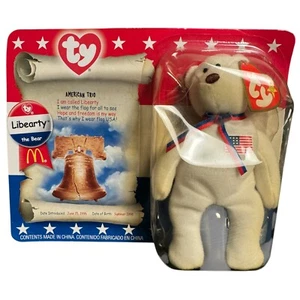 TY Beanie Baby Libearty the Bear (1996) McDonald’s Edition Collectible - Picture 1 of 4