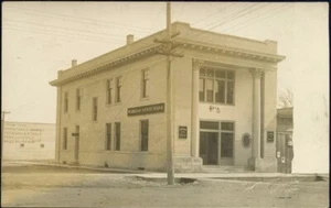 WAMEGO STATE BANK POTTAWATOMIE KANSAS 1910 POSTCARD CRAWFORD LIVERY TRACY LAWYER - Picture 1 of 3