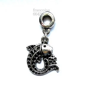 1 PENDENTIF BRELOQUE CHARM PERLE POISSON / CREAT. BIJOUX BRACELET COLLIER _ B523 - Picture 1 of 1