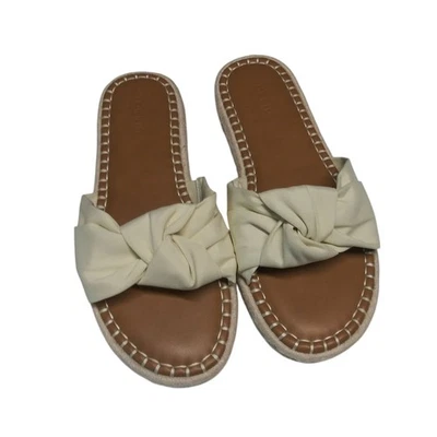 Torrid узелок Espadrille шлепанцы натуральный пляжный повседневный размер 11WW - Изображение 1 из 4