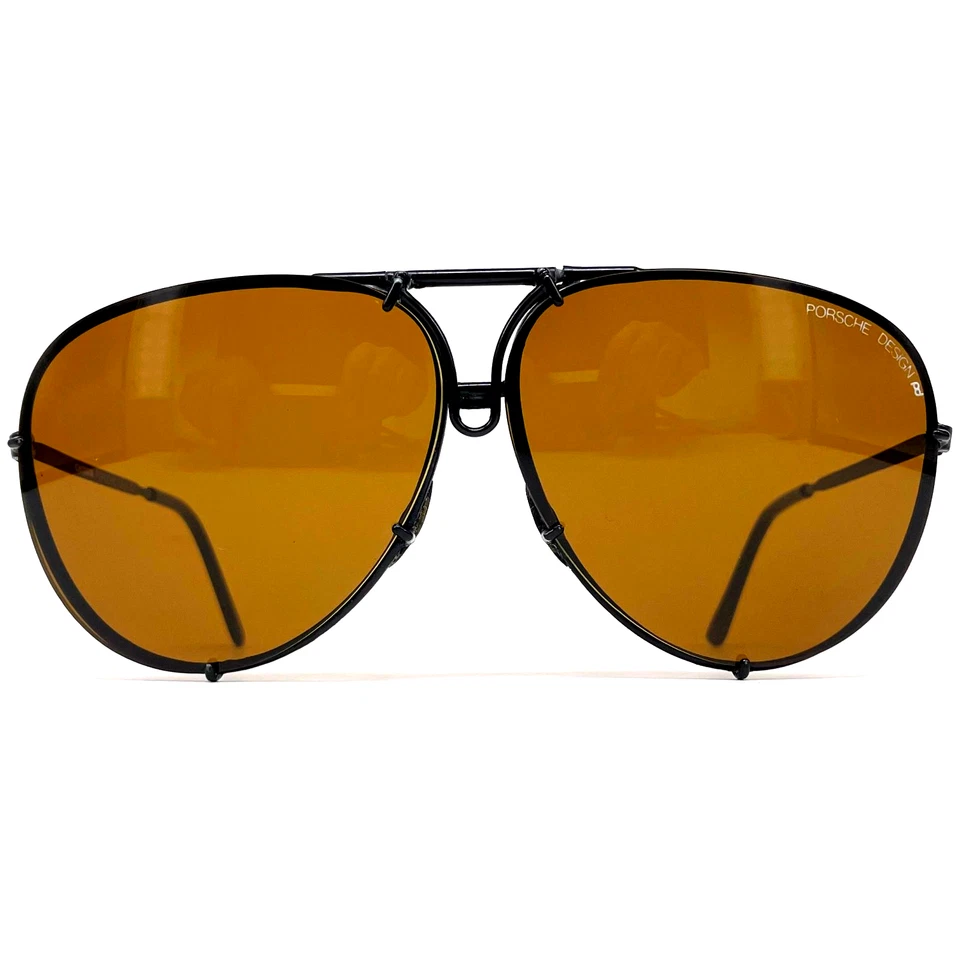 Vintage PORSCHE DESIGN By CARRERA 5623 Sunglasses - Austria 80's - Black / Brown - Image 1 of 4