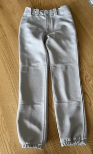 Pantalones de rendimiento de béisbol Mizuno gris talla XL tobillos elásticos cremallera a presión - Imagen 1 de 8
