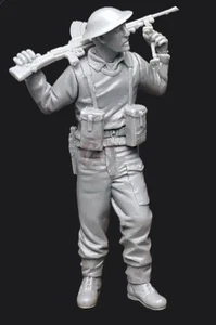 1/35 RESIN BRITISH BREN GUNNER IN WOOLLEN JUMPER - Bild 1 von 2
