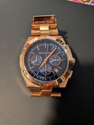 Michael Kors Reagan MK6148 Blue Chronograph Stainless Watch - Image 1 of 3