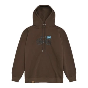 Bavarian Caps Hoodie "Expresslieferdienst" - dunkelbraun Fahrrad Print Hoody Neu - Picture 1 of 10