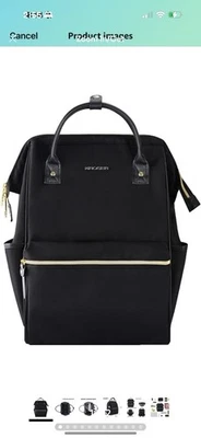 Bolso Mochila KROSER Negro para Laptop con Puerto USB   Foto 1 de 4